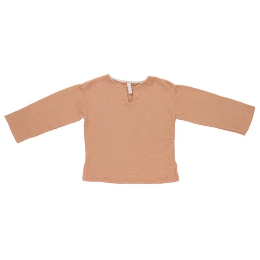 NWOT Liliu organics Leonardo Muslim top toast color 2y